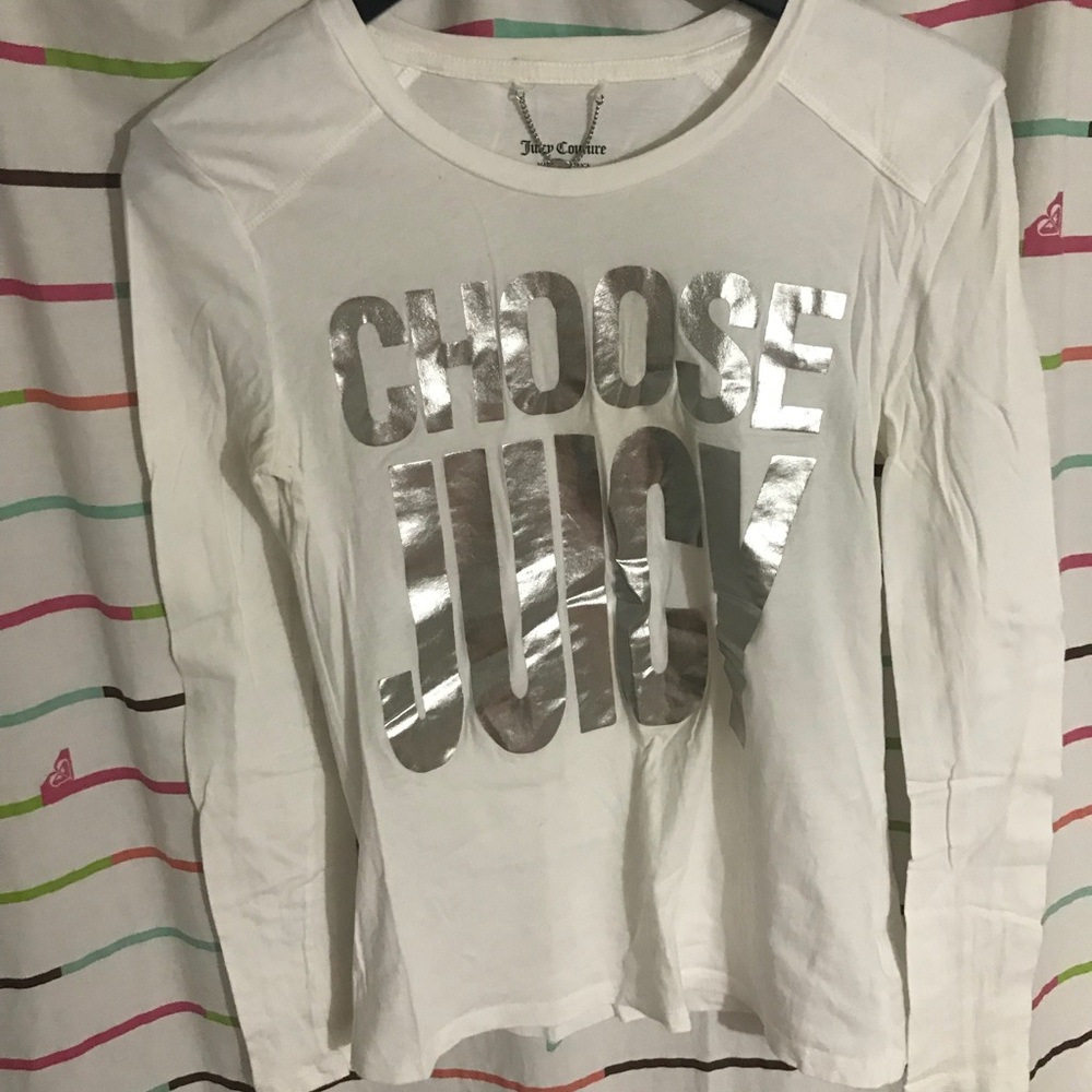 Juicy couture silver print top